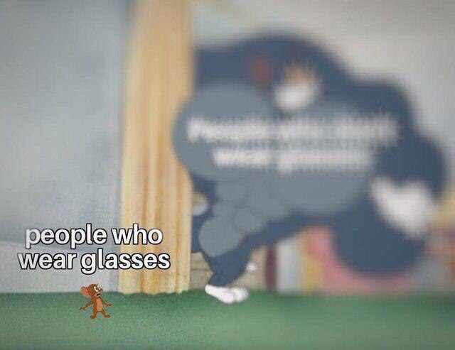 people who wear glasses