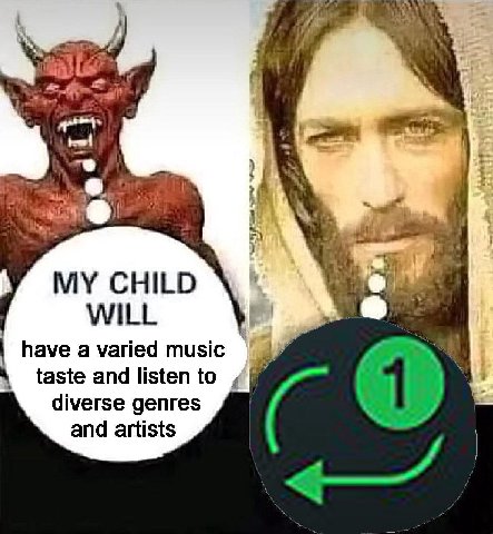 MY CHILD WILL have a varied music taste and listen to diverse genres and artists