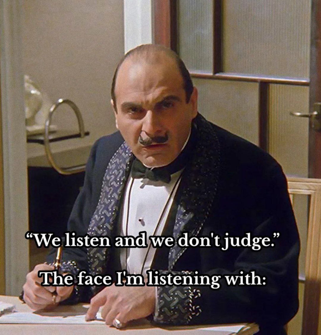 listen and we don't judge 4 1 The face listening with