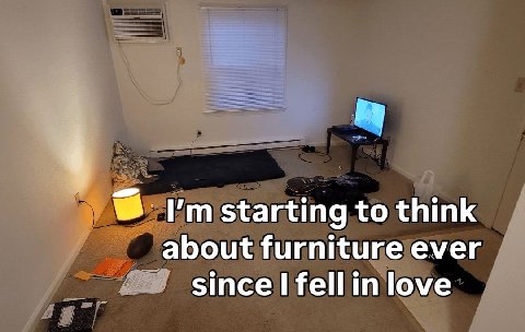 starting to think about furniture ever since fellin love