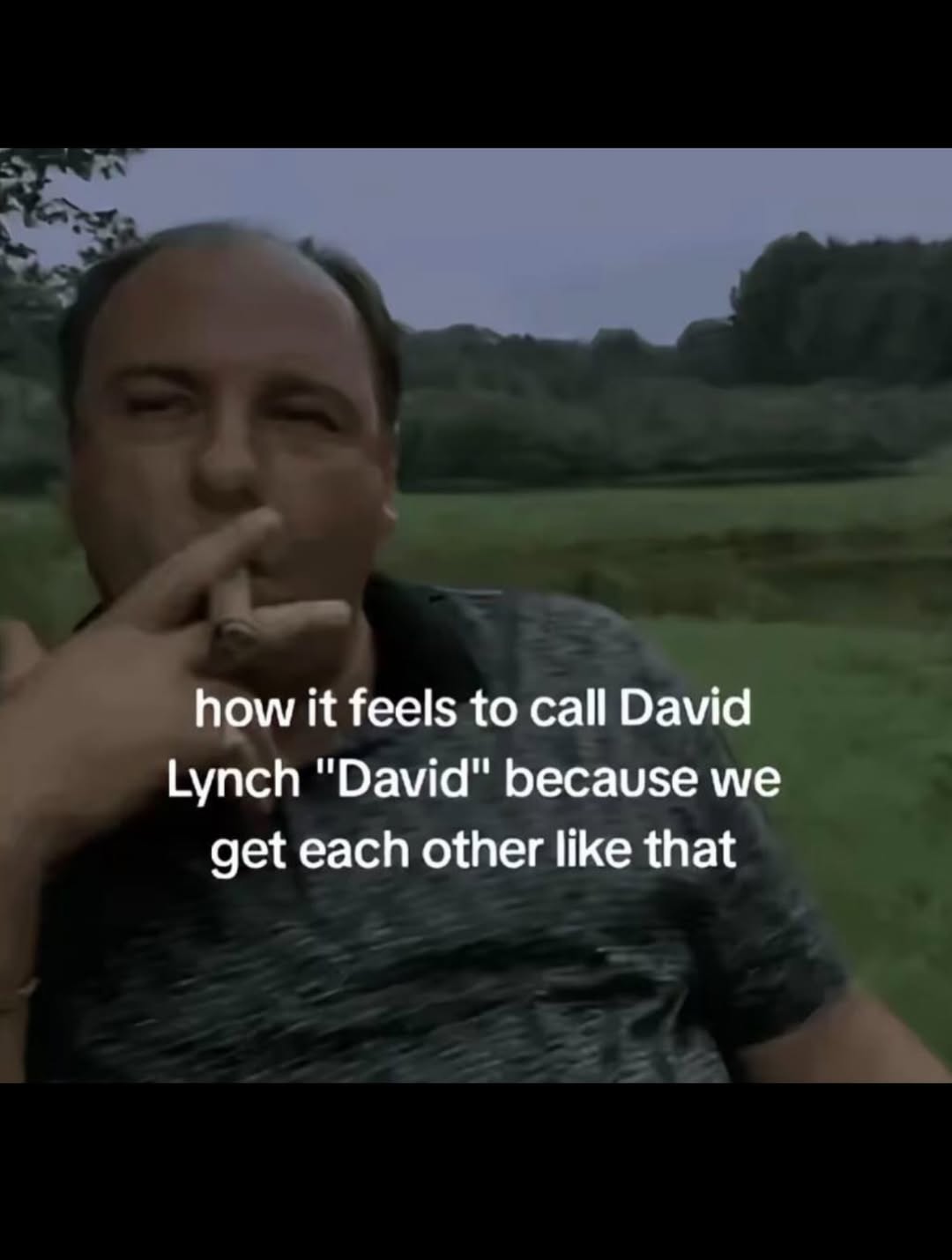 how it feels to call David Lynch "David" because we get each other like that