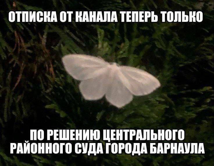 ОТПИСКА ОТ КАНАЛА ТЕПЕРЬ ТОЛЬКО ПО РЕШЕНИЮ ЦЕНТРАЛЬНОГО РАЙОННОГО СУДА ГОРОДА БАРНАУЛА