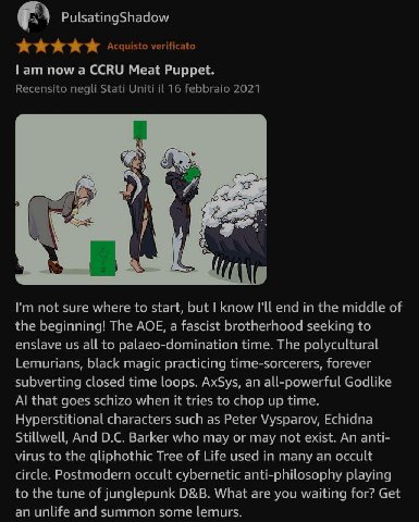 PulsatingShadow now а CCRU Meat Puppet. 3 not sure where to start, but know I'll end in the middle of the beginning! The AOE, a fascist brotherhood seeking to enslave all to palaeo-domination time. Th
