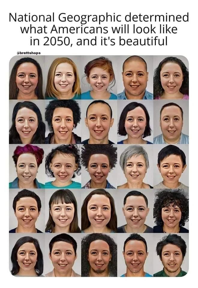 National Geographic determined what Americans will look like in 2050, and it's beautiful @brettshop my a=