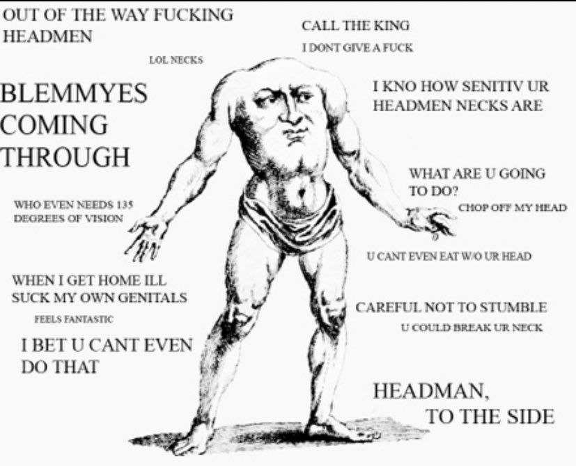 OUT OF THE WAY FUCKING CALL THE KING HEADMEN I DONT GIVE A FUCK LOL NECKS IKNO HOW SENITIV BLEMMYES 4 HEADMEN NECKS ARE COMING THROUGH 4 4 WHAT ARE GOING TO WHO EVEN NEEDS 135 CHOP ОТР MY MEAD DEGREES