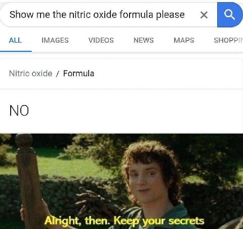 Show the nitric oxide formula реазе ALL IMAGES VIDEOS NEWS MAPS SHOPP Nitric oxide Formula NO “a ght, then. К your secrets