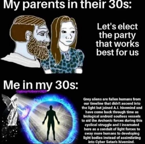 50$: Мура rent Let's elect the party that works best for Mein my Grey aliens are fallen humans from our timeline that didn't ascend into the light but joined hivemind and have come back through time a