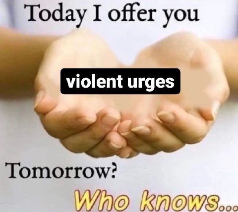 Today I offer you Tomorrow?