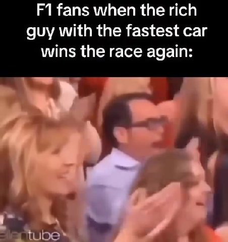 fans when the rich guy with the fastest car wins the race again: