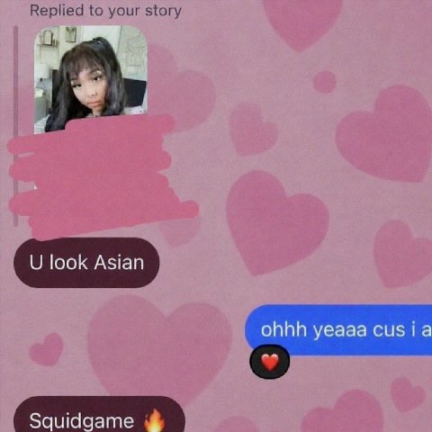 Replied to your story look Asian ohhh yeaaa Squidgame