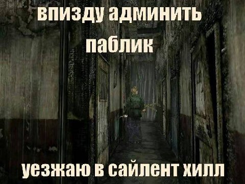 БПИЗДу админить паблик уезжаю в саилент хилл