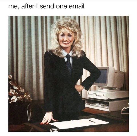 me, after send one email