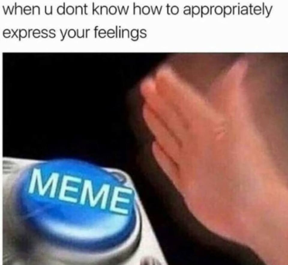 when и dont know how to appropriately express your feelings МЕМ