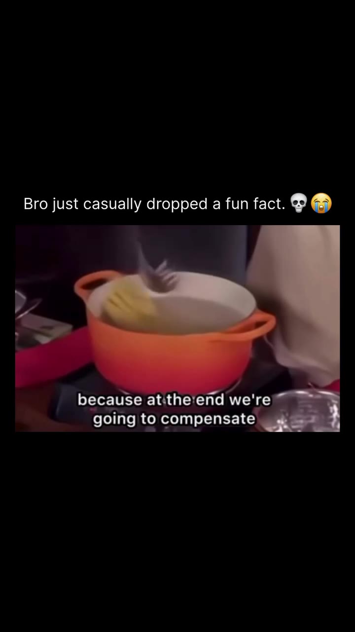 Bro just casually dropped а fun fact. e@ because atithe'end we're going to compensate andjhejstole the money to pay,