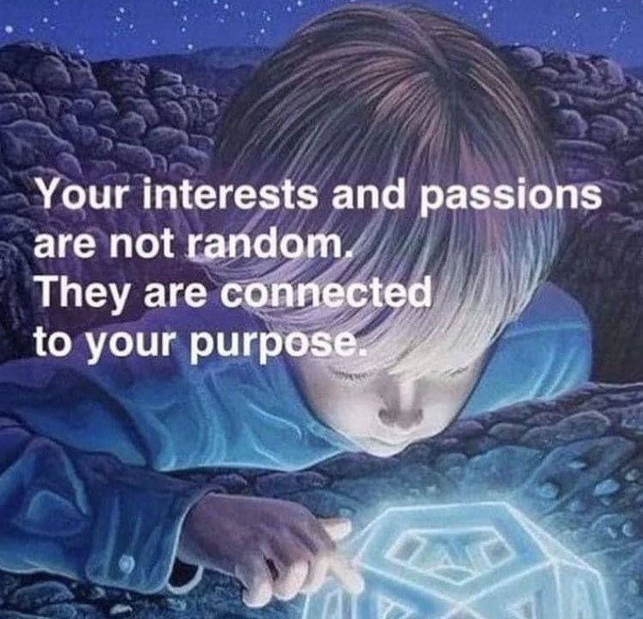 Your interests and passions are not random. They are connected to your