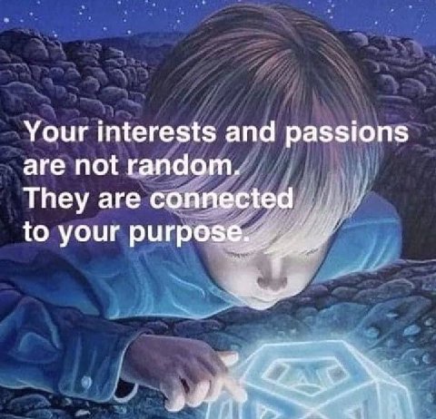 Your interests and passions are not random. They are connected to your
