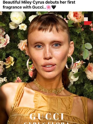 Beautiful Miley Cyrus debuts her first fragrance with Gucci.. 2