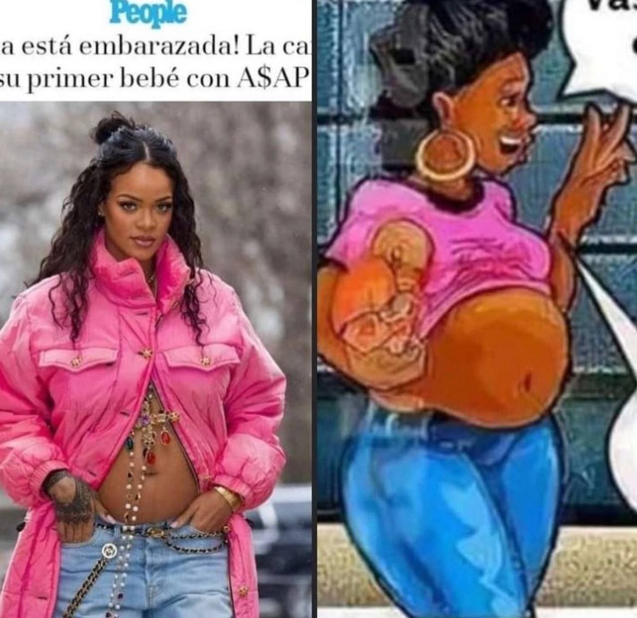 a esta embarazada! primer bebé con A$AP