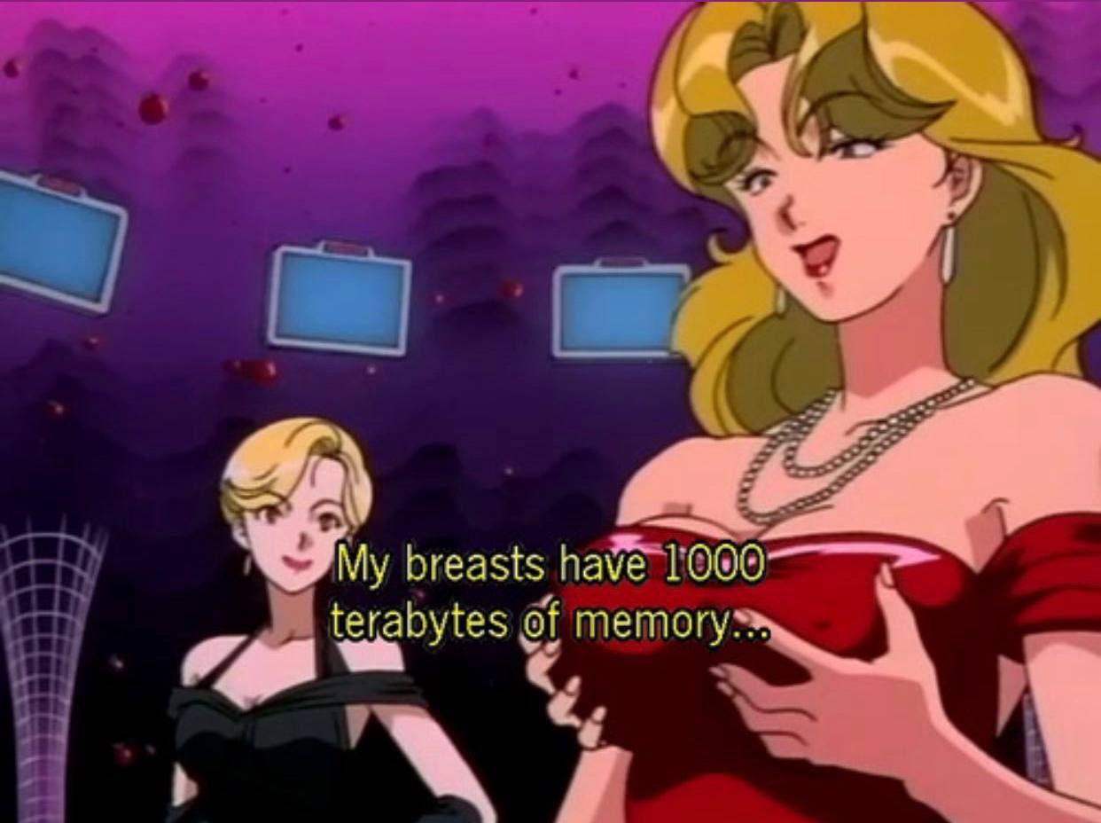 My breasts have terabytes of
