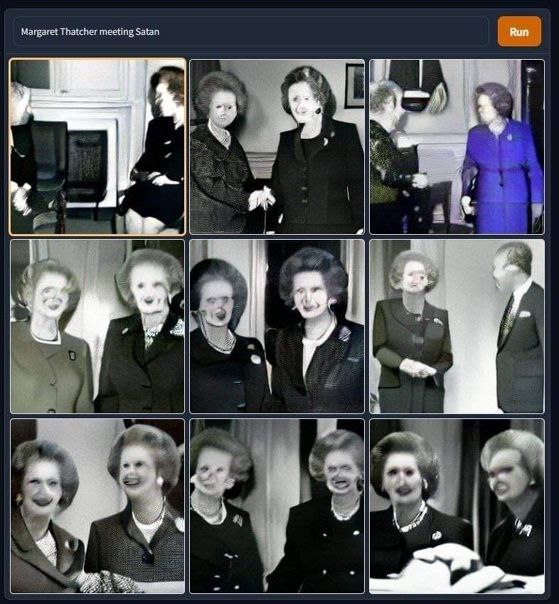 Margaret Thatcher meeting Satan А be 4)