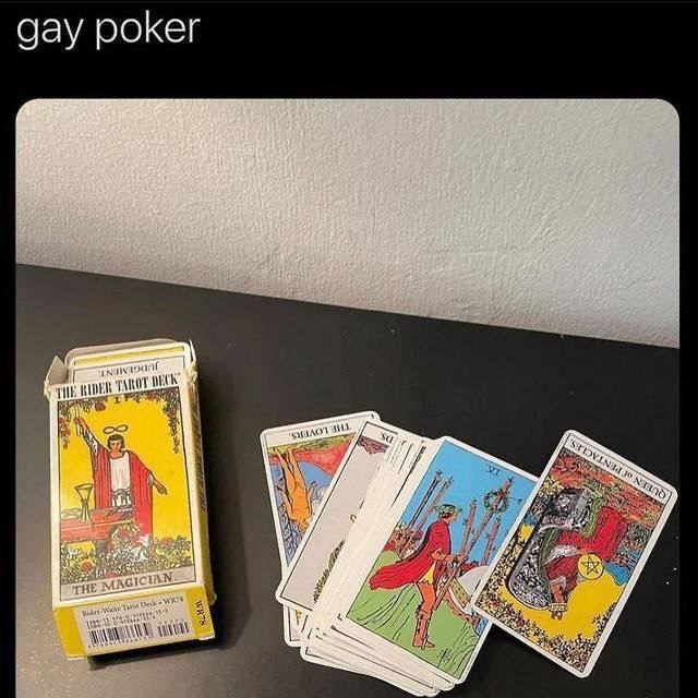 gay poker К oF a И у i} у 4 4, у у