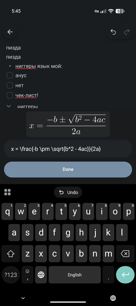 they added LaTeX in Telegram 
I just, ACCIDENTALLY FOUND HOW TO DO RICH MESSAGES