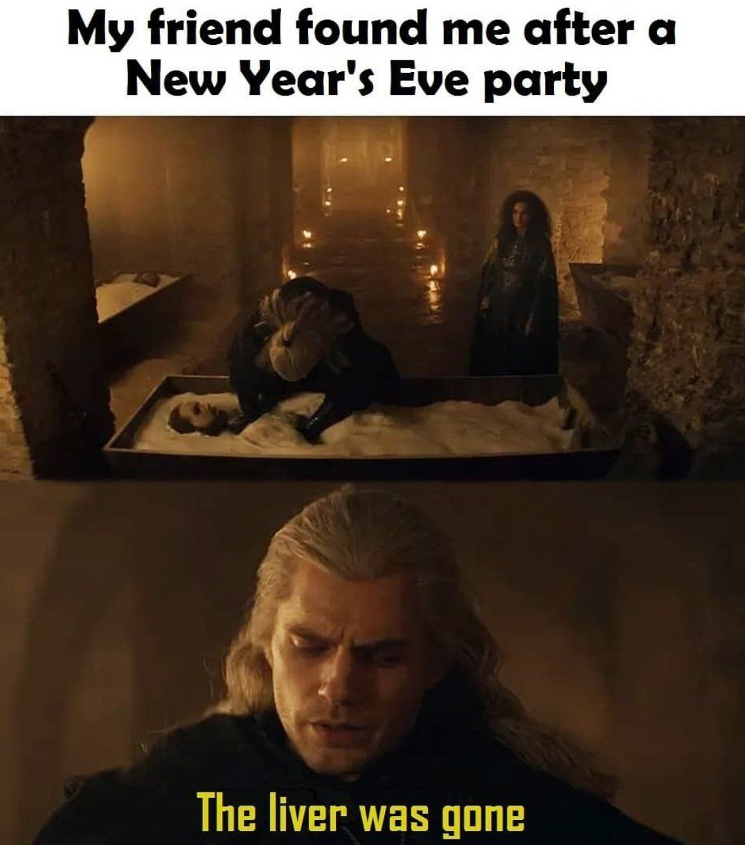 My friend found me after а New Year's Eve party The liver was gone