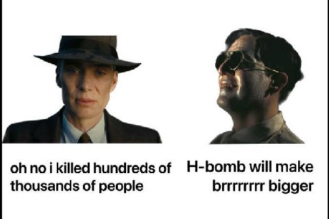 noikilled hundreds of H-bomb will make thousands of people brrrrrrrr bigger