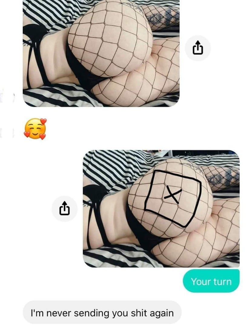 never sending you shit again