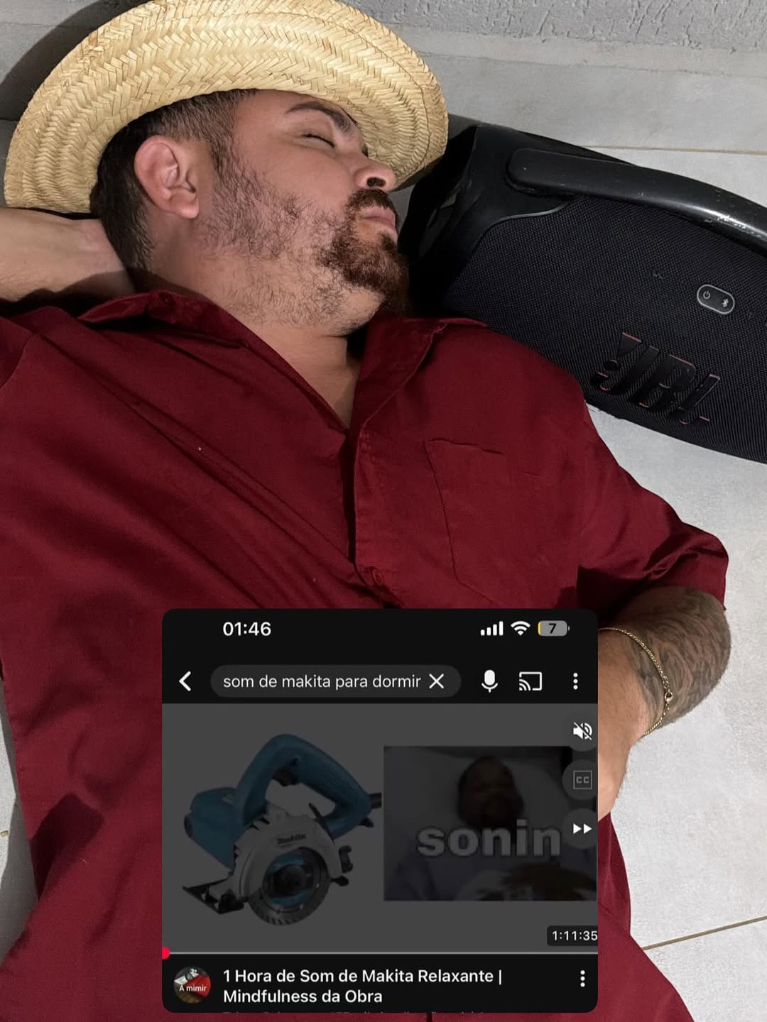 5 3 2 01:46 3 para dormir Ж 5] 1:11:35 1Нога Som Makita Relaxante Mindfulness Obra
