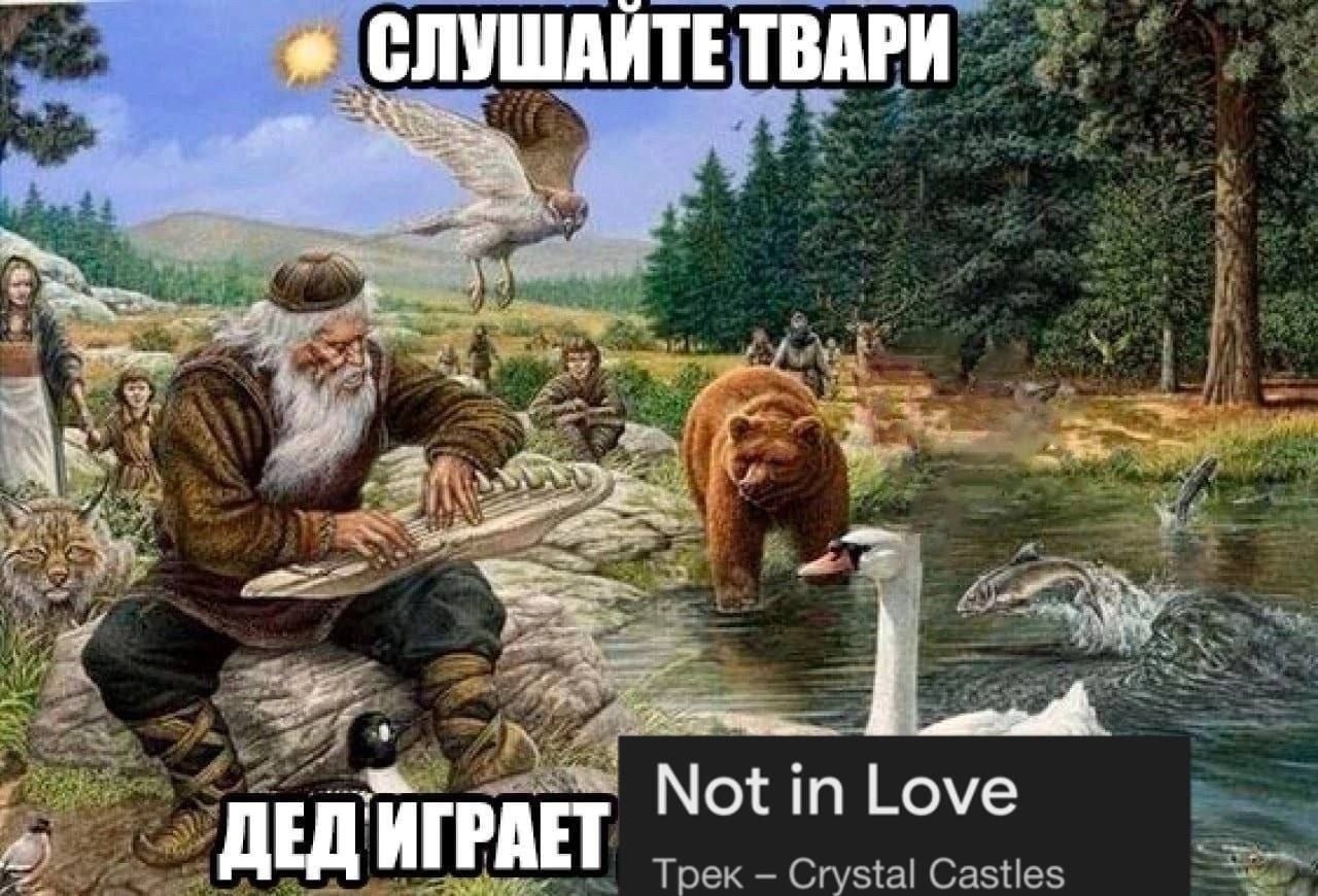 С СЛУШАИТЕТВАРИ we 1 Not in Love ДЕД ИГРАЕТ