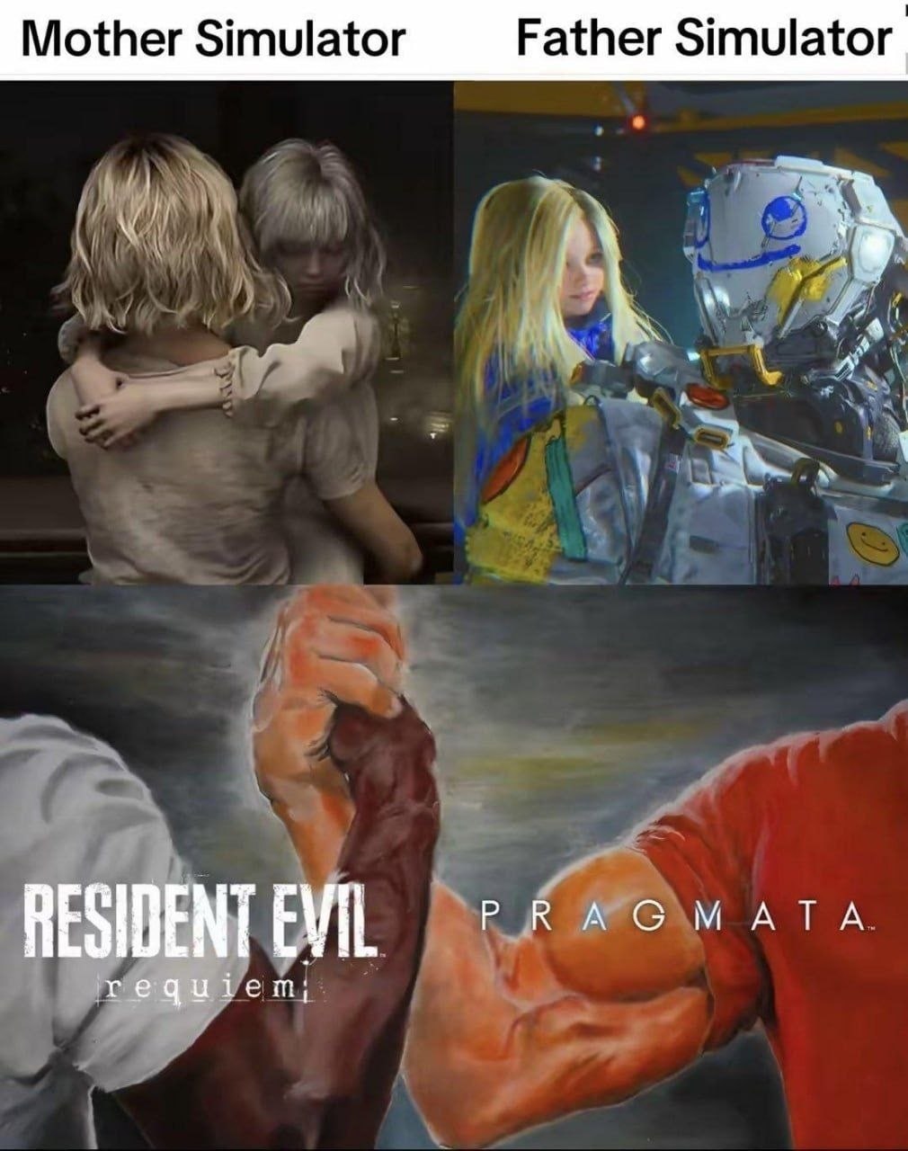 Mother Simulator Father Simulator RESIDENT EVIL PRAG ATA requiem,