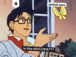 любой звук МУСОРА???