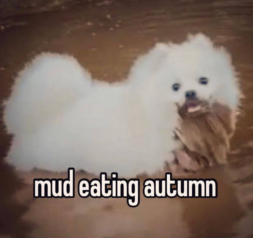 mud eating autumn