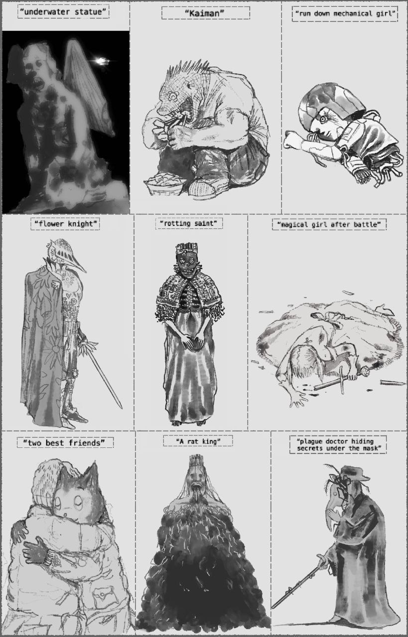 “underwater down girt*| A А 1 у 77 у “rotting saint” girl after battle" У 1 2 i on of "two best friends” “A rat king plague doctor hiding Secrets under the mask” hyn у 4 у к 4 A A 4 Jor i “i у A i