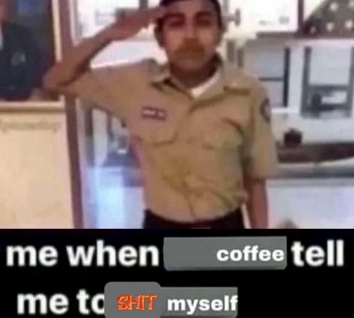 me when coffee tell me myself