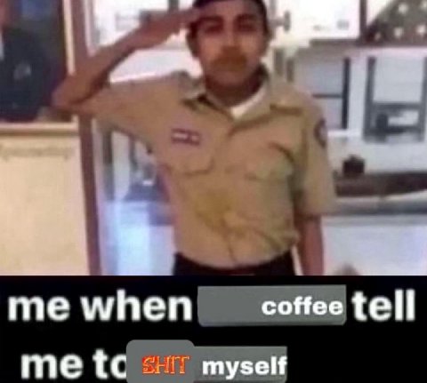 me when coffee tell me myself
