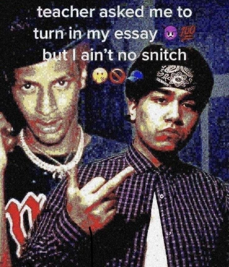teacher asked me to turn in my essay no snitch 4 у