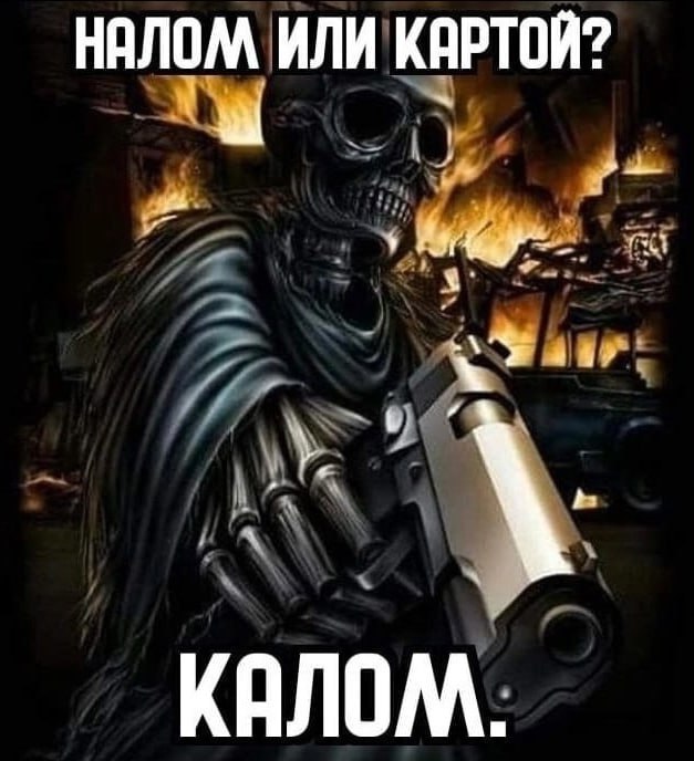 НАЛОМ ИЛИ КАРТОЙ? КАЛОМ.