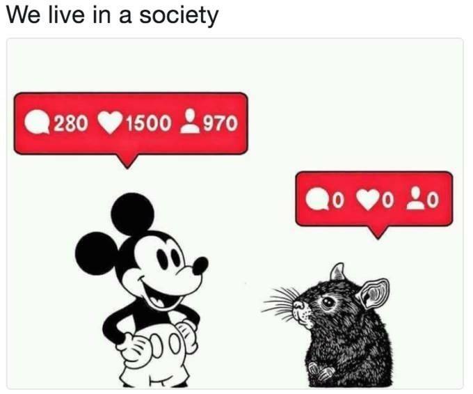 We live in a society
