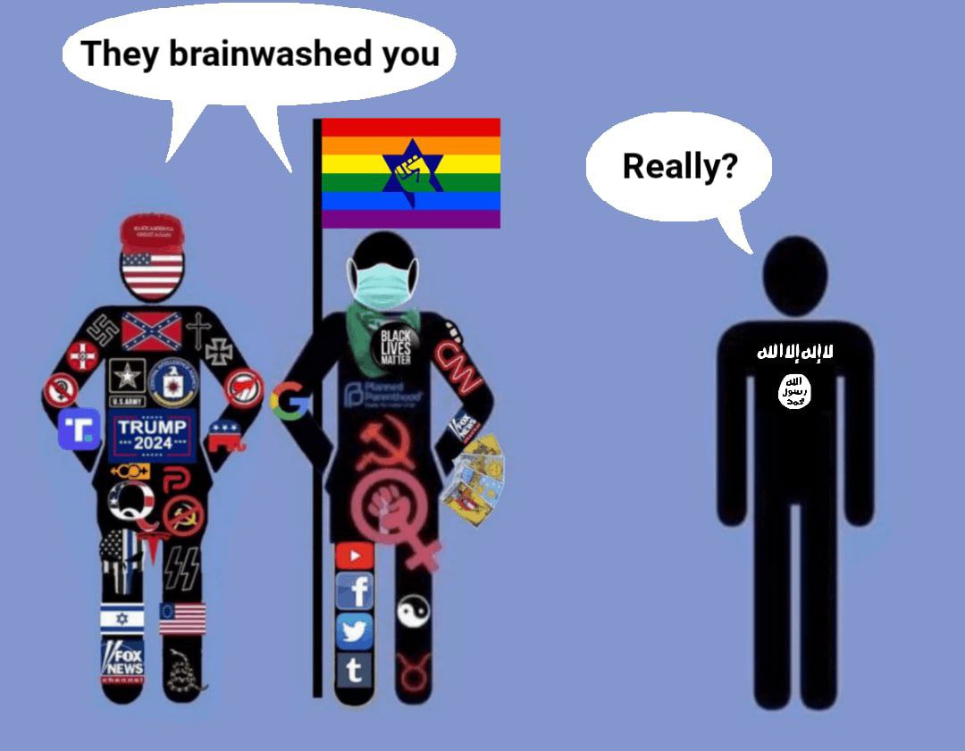 They brainwashed you Really? TRUMP 2024