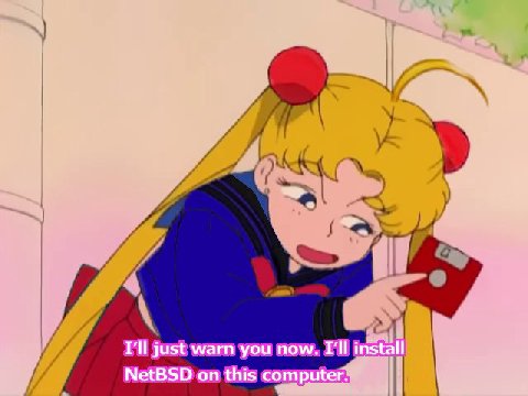 I'll just warn you now. install NetBSD on this computer: