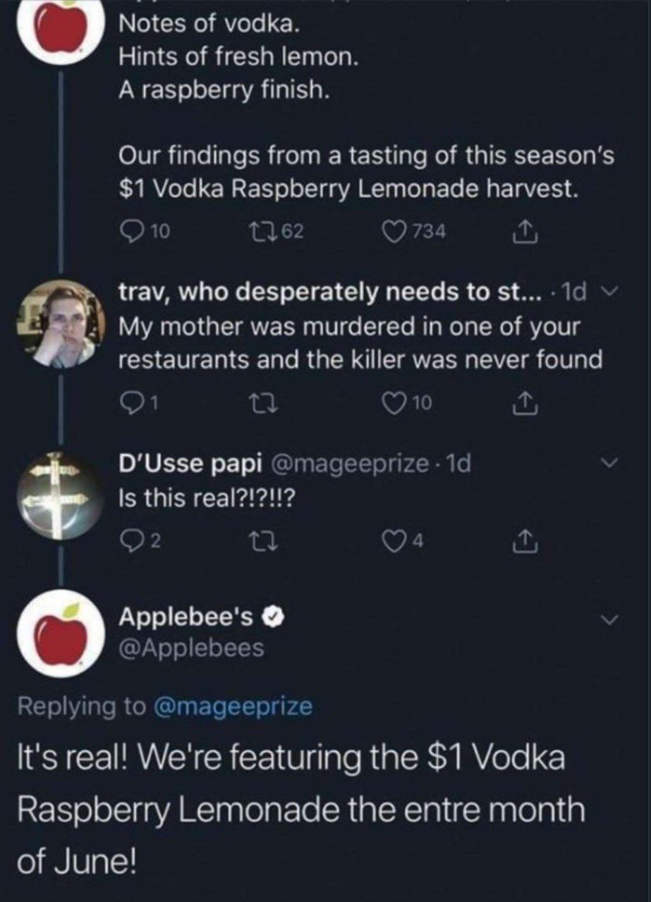 Notes of vodka Hints of fresh lemon A raspberry finish Our findings from a tasting of this season's $1 Vodka Raspberry Lemonade harvest TLE 7 .1а trav, who desperately needs to My mother was murdered 