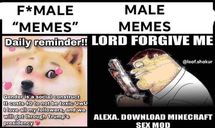 F*MALE MALE “MEMES” MEMES Daily LORD shakur a ALEXA. DOWNLOAD MINECRAFT