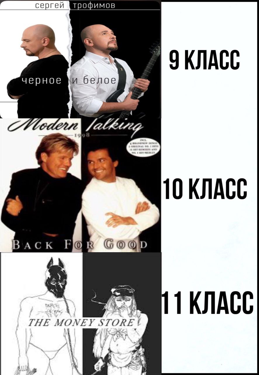сергей ТРОФИМОВ черное белое a 10 КЛАСС i BACK GOOY 1 КЛАСС THE STORE