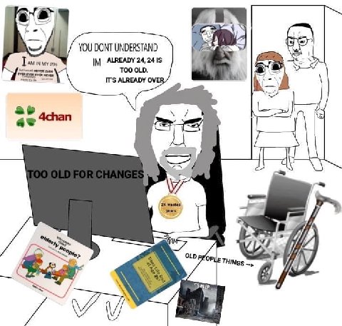 YOU DONT UNDERSTAND 209 ALREADY 24, EVER TOO OLD. IT'S ALREADY he 4chan Ses 24 wasted "а THINGS