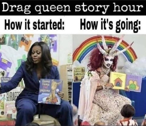 Drag queen story hour How it started: How it's going: a и A в