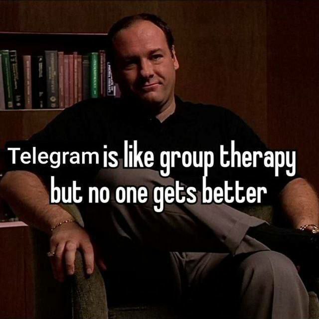 `Теедгат like group therapy etter but no one gets у