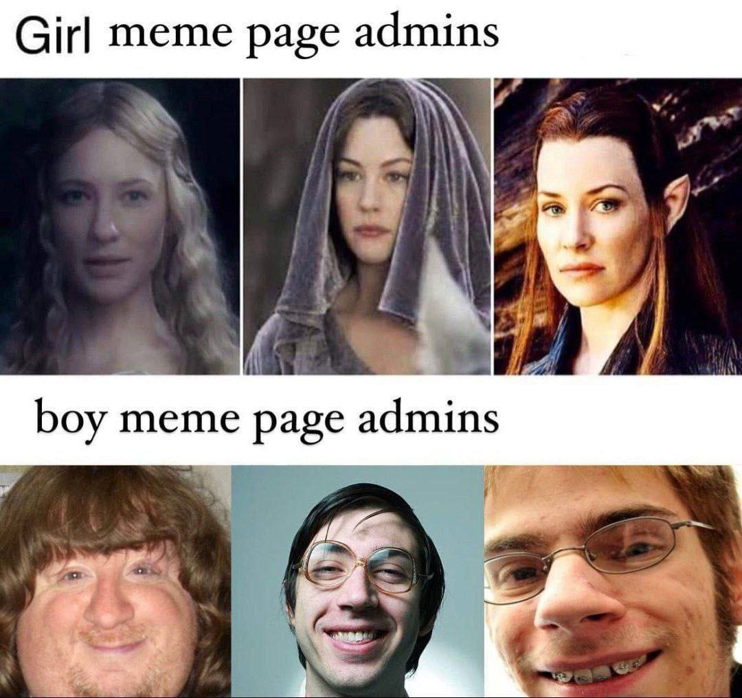 Girl meme page Боу meme page admins