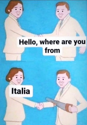 Hello, where are you from о —4 Italia